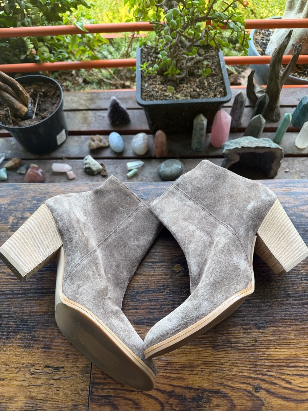 Paul Green Light Brown Suede Reya Booties